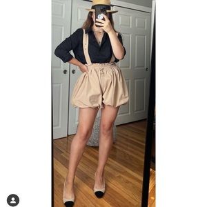 Shorts with suspenders